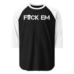 FuCK EM | Skull Cross Machine Guns raglan shirt