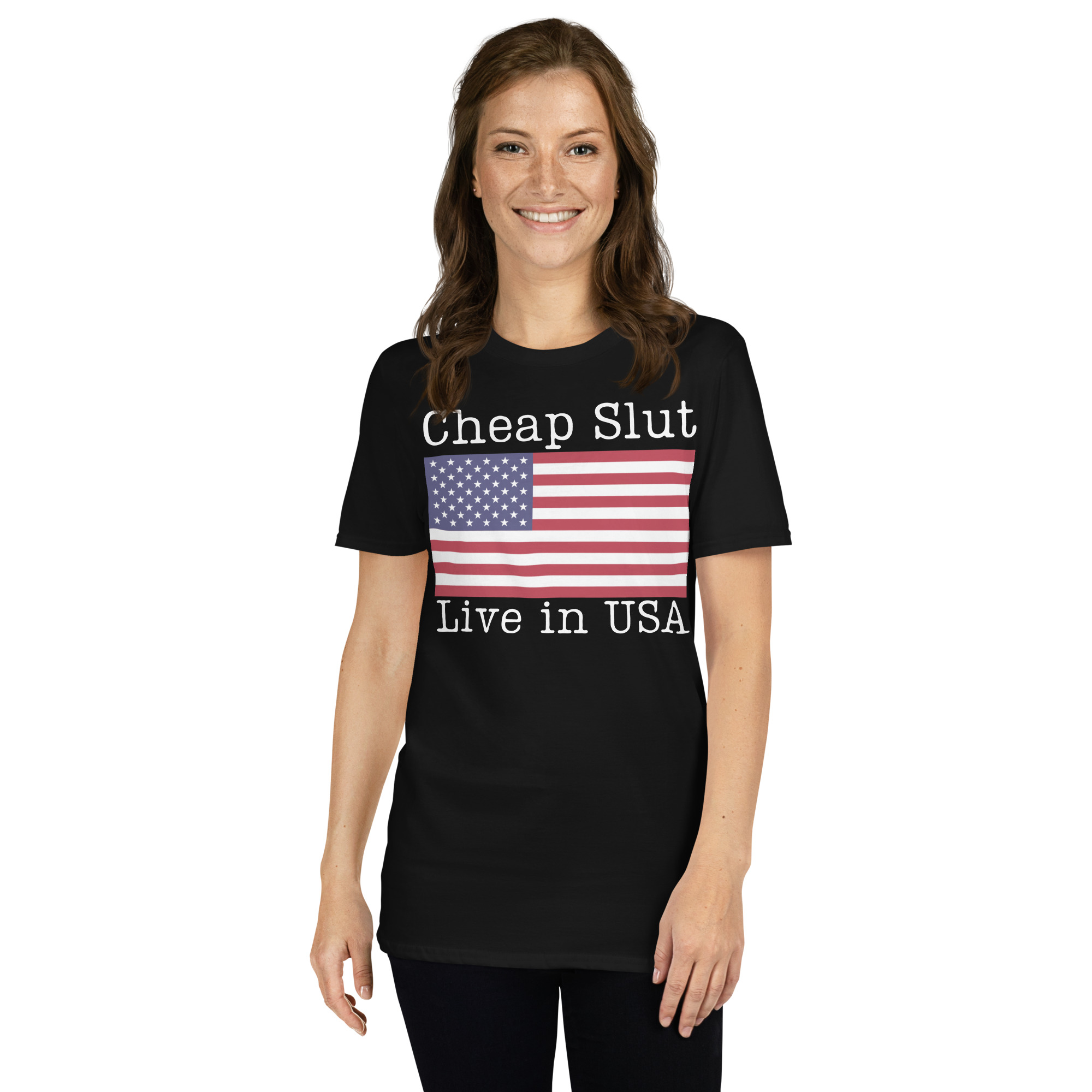 Cheap Slut Live in USA T-Shirt - Image 4