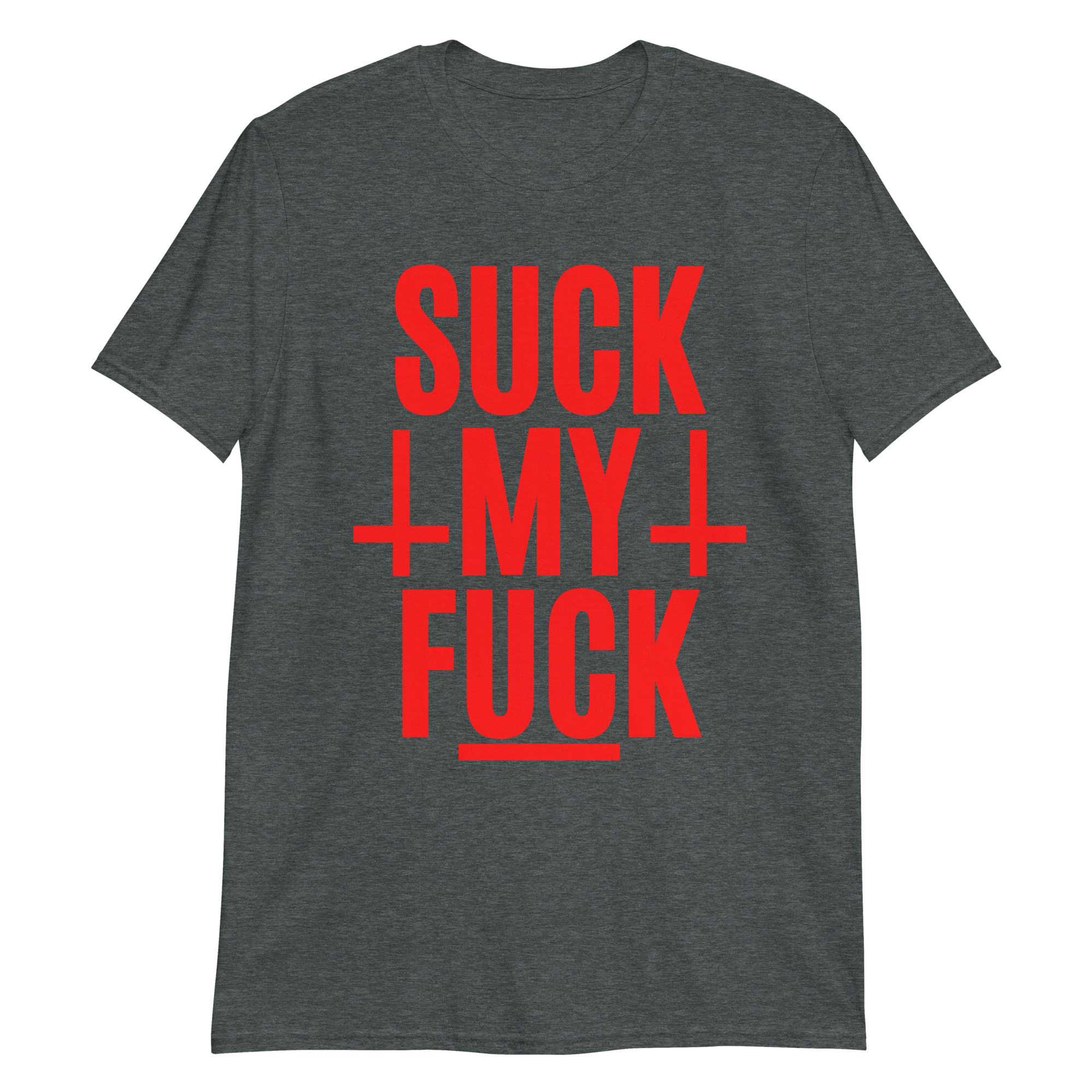 Suck My Fuck - Reverse Crosses in Red T-Shirt - Image 4