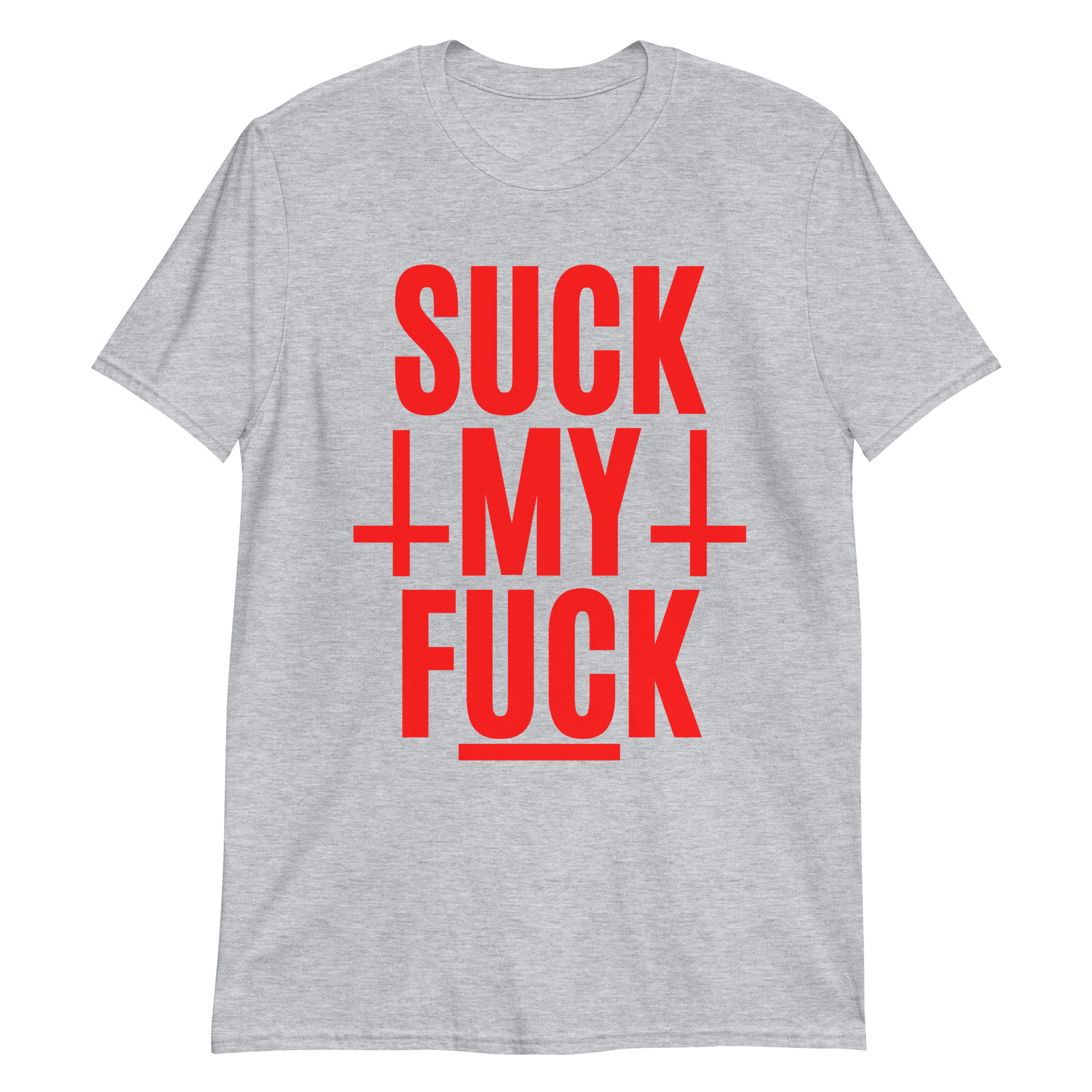 Suck My Fuck - Reverse Crosses in Red T-Shirt - Image 5