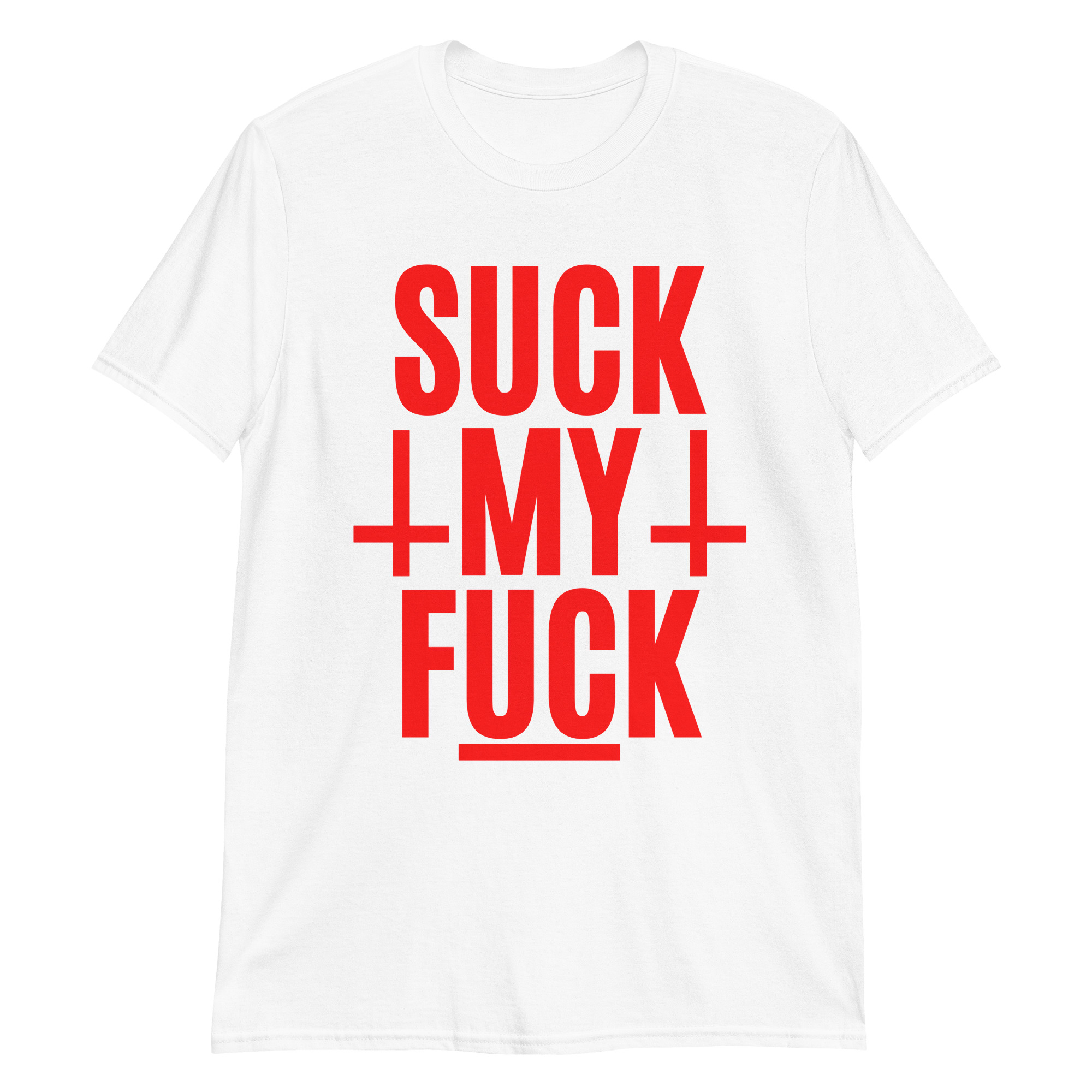 Suck My Fuck - Reverse Crosses in Red T-Shirt - Image 6