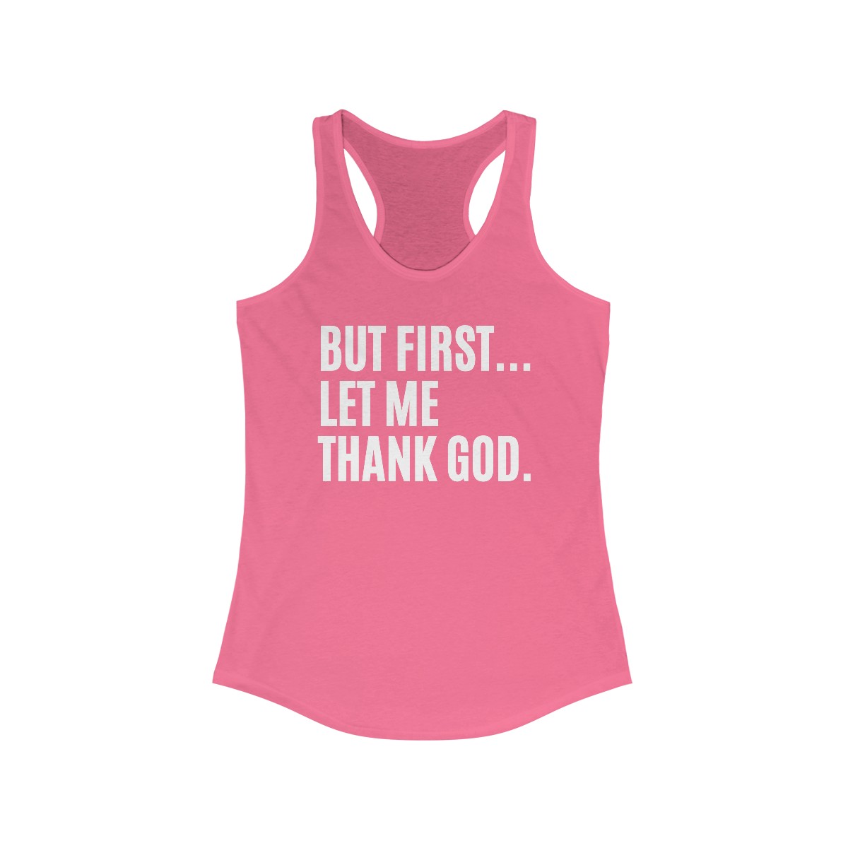 But First Let Me Thank God Women's Tank Top - Image 8