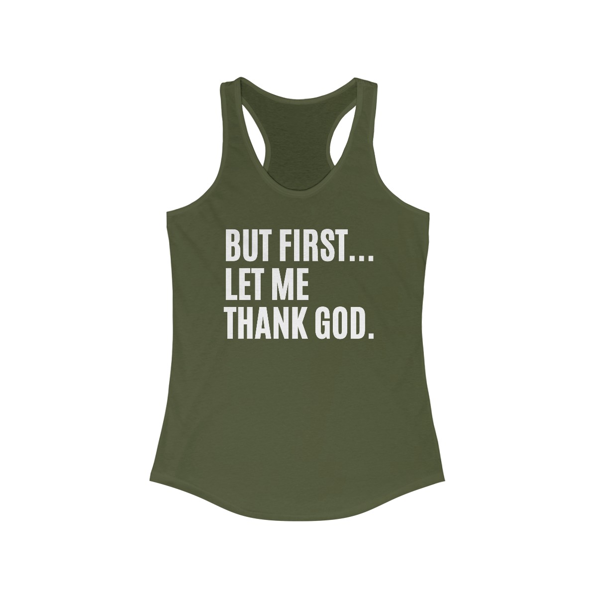 But First Let Me Thank God Women's Tank Top - Image 5