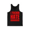 I Fuckin Hate Drummers (in red letters) Tank Top