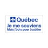 Québec Je me souviens mais je bois pour l'oublier Sticker