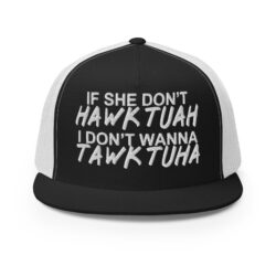 TAWK TUHA Flat Brim Trucker Cap (Embroidered)