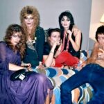 AC DC Bon Scott with 4 groupies