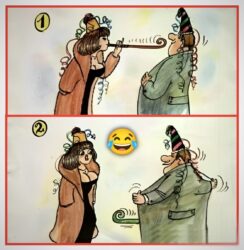 Birthday Flutes Adult Cartoon