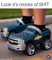 Chevy Croc Shoes With Wheels