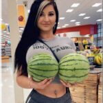 Do These Melons look Ripe - Big and round Boobs Watermelons