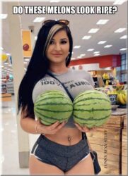 Do These Melons look Ripe - Big and round Boobs Watermelons