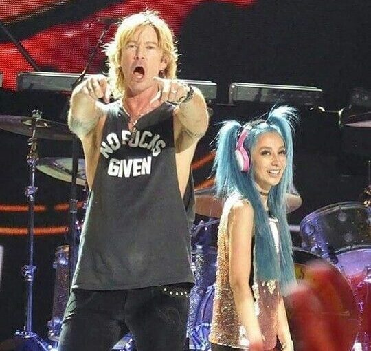 Duff McKagan 'No Fucks Given' shirt with Melissa Reese