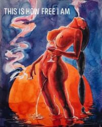 Free Woman - This Is How Free I Am (naked, smoking, pissing, drinking wine)