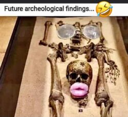 Future Archeological Findings (Fake boobs, fake lips)