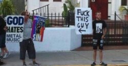 God Hates Metal Music - Fuck This Guy sign