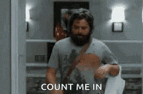 Hangover Alan count me in GIF