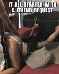 It All Started With A Friend Request - chained and fucked doggy style