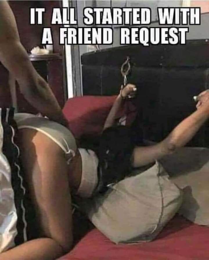 It All Started With A Friend Request - chained and fucked doggy style