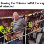 Me leaving the Chinese buffet the way God intended - Getting arrested pants down