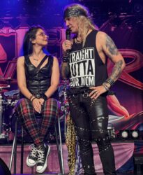 Steel Panther STRAIGHT OUTTA YOUR MOM shirt worn by Michael Starr