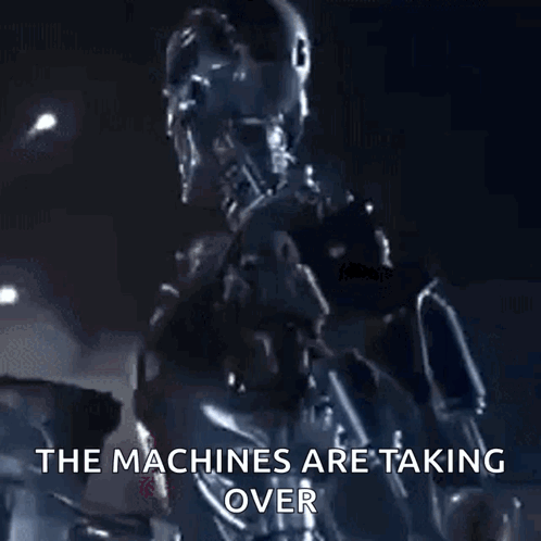 Terminator Terminator Robot the machines are taking over GIF