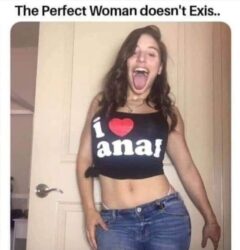 The Perfect Woman doesn't exis... i love anal shirt girl