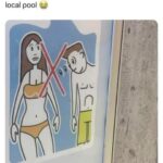 There's no looking at boobies sign at my local pool
