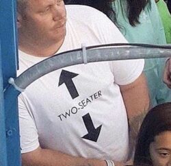 Two-Seater shirt fat old man