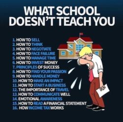 WHAT SCHOOL DOESN'T TEACH YOU - Useful things in life
