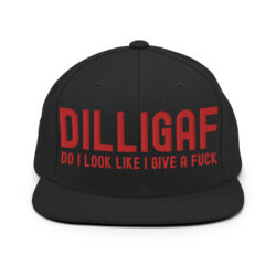 DILLIGAF Do I Look Like I Give A Fuck (Embroidered) Snapback Hat