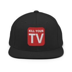 KILL YOUR TV - Red Alert Warning Square Snapback Hat