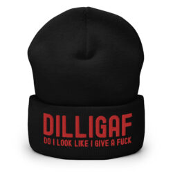 DILLIGAF Do I Look Like I Give A Fuck (Embroidered) Beanie