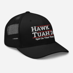 Alternative view of HAWK TUAH hat