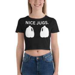 NICE JUGS (Two Milk Jugs) Crop Top