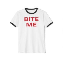 Bite Me Paris Hilton Ringer Shirt