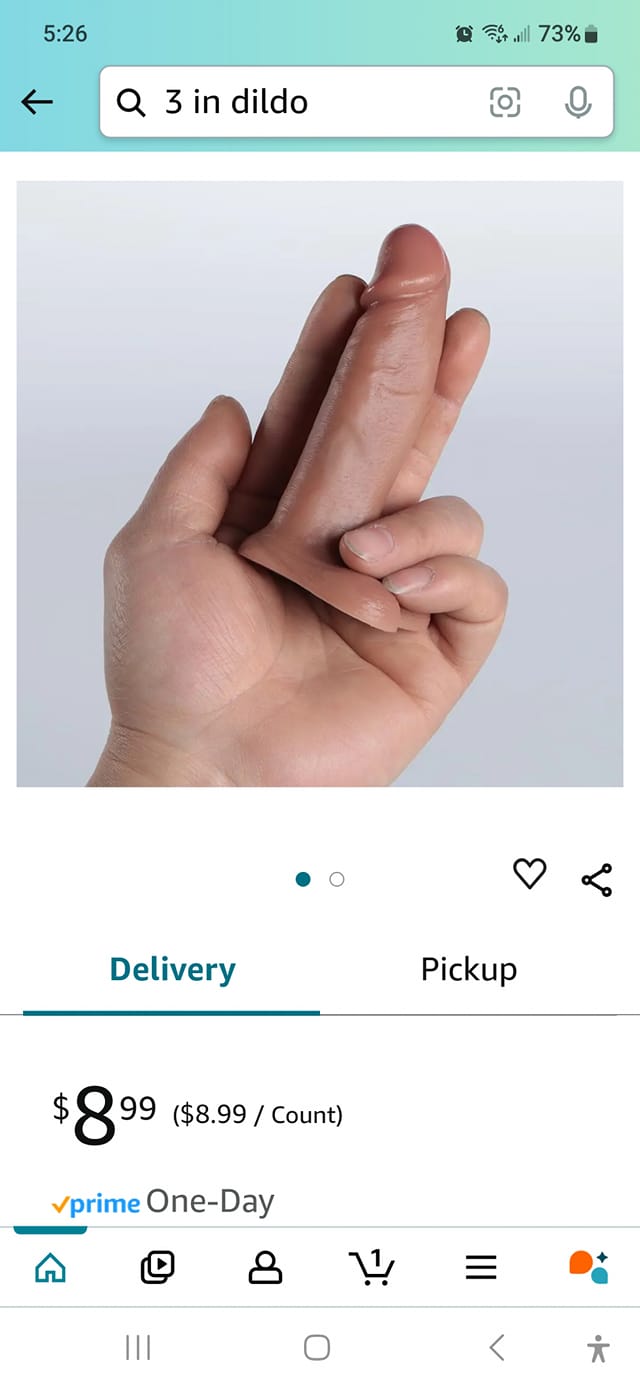 3 inch dildo