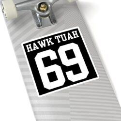Alternative view of HAWK TUAH 69 (Team Sports) Sticker