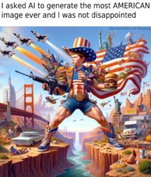 AI most AMERICAN image ever