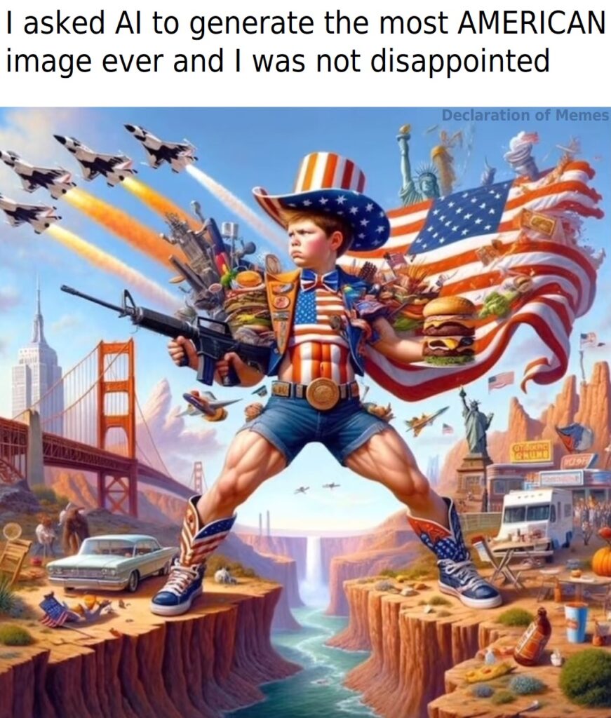 AI most AMERICAN image ever