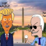 Beavis and Butthead - Trump and Biden meme
