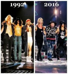 Guns N Roses Axl Slash Duff 1992 2016
