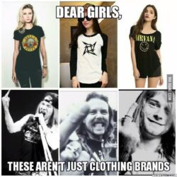 Guns N' Roses Metallica Nirvana Clothing Brands