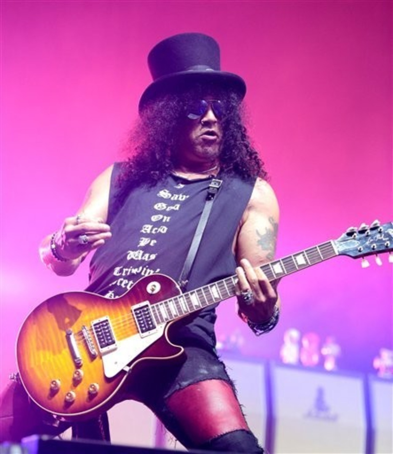 Guns N' Roses Slash 'I Saw God On Acid He Was Trippin ' shirt