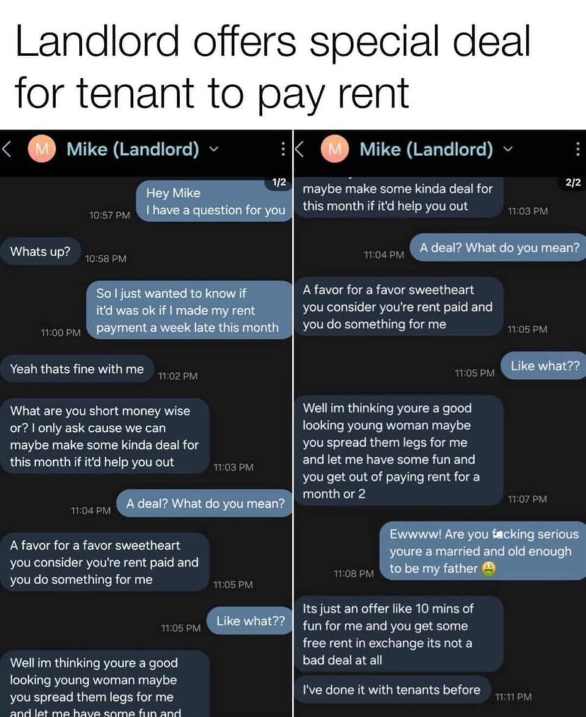 Landlord offers special deal for tenant to pay rent