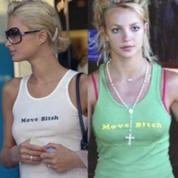 MOVE BITCH Shirt as worn by Paris Hilton and Britney Spears