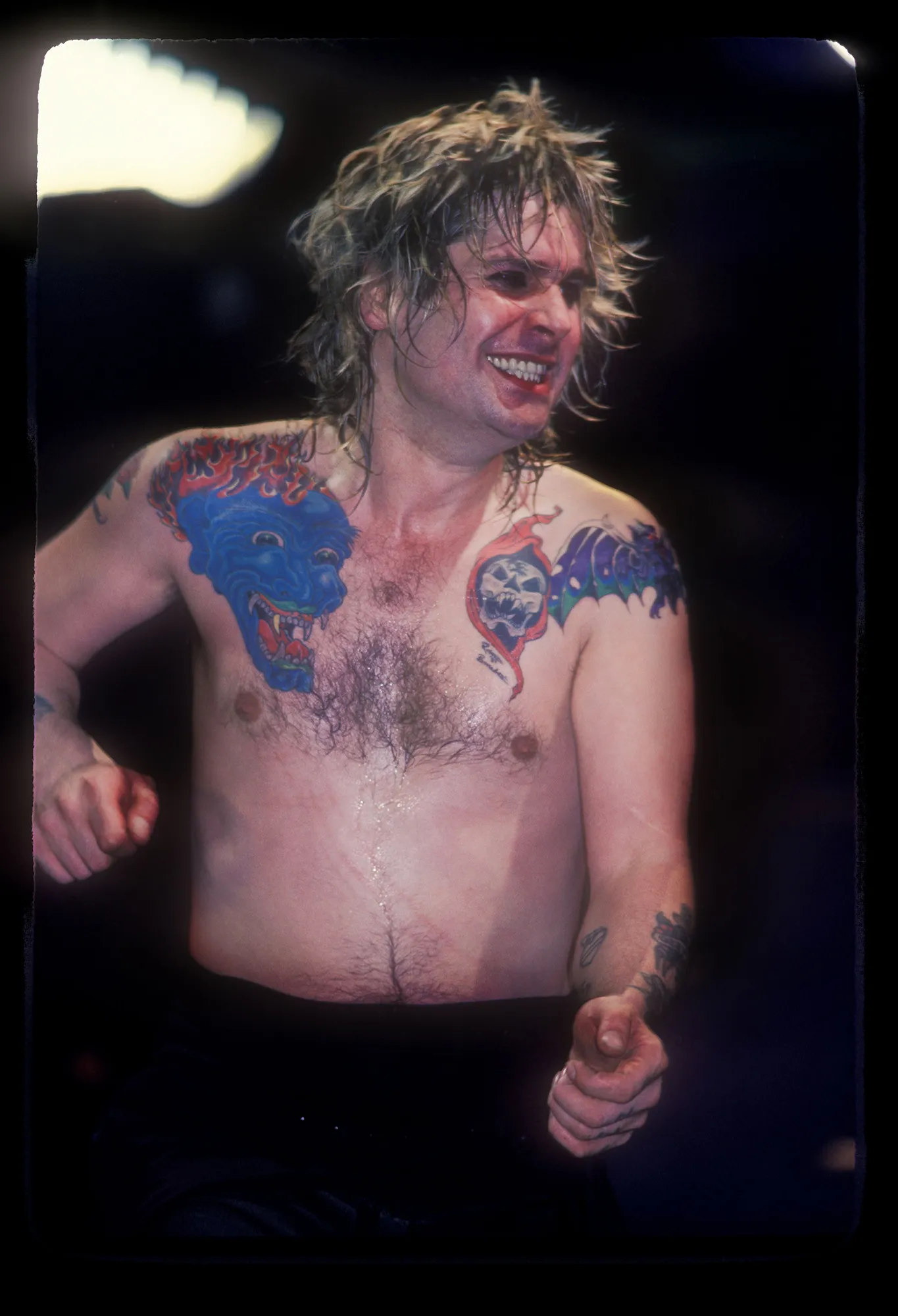 Ozzy Osbourne 1984 Blue Dragon Tattoo