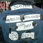 Paper Band Patches Kutte Cut-off jeans jacket