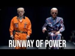 Runway of Power AI Fashion Show Trump Biden