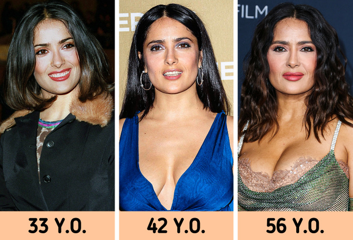 Salma Hayek doesn't age even without botox