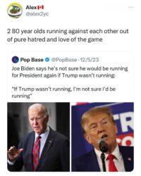 Two 80 year olds Joe Biden vs Donald Trump motivations